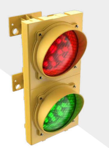 ASFRVY - průmyslový dvoukomorový semafor LED, 24 VDC/VAC